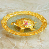 Handcrafted Brass Tortoise Plate - Perfect Puja & Housewarming Return Gift