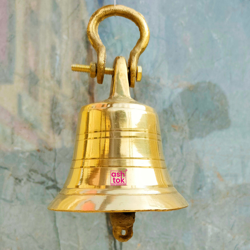 Shop Now for Traditional Brass Bell  Decorative Brass Hanging Bells for  Mandir – Ashtok