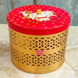 Return Gift Item, Chocolate Dry Fruit Box with Cow Design Lid