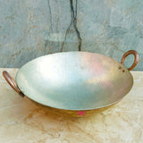 Brass Classic KADHAI with Brass Handle and Inner Kalai Tin Plated (DEE –  SHIV SHAKTI ARTS
