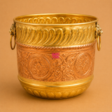 Planter, Brass and Copper Planter, Flower Pot for Indoor and Outdoor