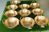 Pure bronze Kansa kadai featuring a traditional design, perfect for everyday cooking and serving authentic Indian food