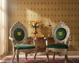 Royal German Silver Chowki Chair with Velvet Cushion – Traditional Ceremonial Seating