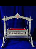 Handcrafted German Silver Baby Cradle – Traditional Royal Jhula