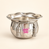 German Silver handi, Silver Sweet Bowl, Silver Tie Handi, Return Gift Item (Dia 3 Inches)