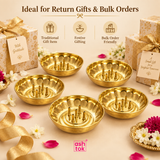 Multiple brass agarbatti stands arranged together in an elegant gifting setup with decorative gift boxes and festive styling, highlighting the product as a suitable option for return gifts, festive gifting, giveaways and bulk orders.
