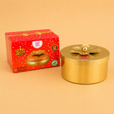 Return Gift Items, Dry Fruit Chocolate Box, Brass Coloured Gift Box