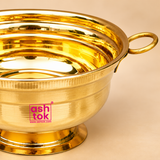 Close-up view of Brass Gangalam 6 inch showing polished brass finish and bowl detailing
