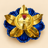 Brass Diya For Puja, Diwali Diya Traditional Oil Lamp Diya, Multicolour (Dia 6 Inches)