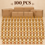1. Brass Shanku Chakra Diya 100 pcs bulk quantity image showing one hundred brass diyas arranged in rows with cardboard master boxes on a beige background.