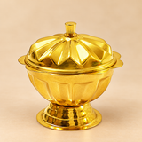 Sindoor box Brass wedding, gift sindoor box (Dia 3 Inches)