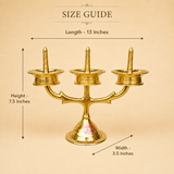 Brass Oil Lamp, Brass Traditional Kerala Lamp, Brass Vintage Oil Diya, Puja Diya