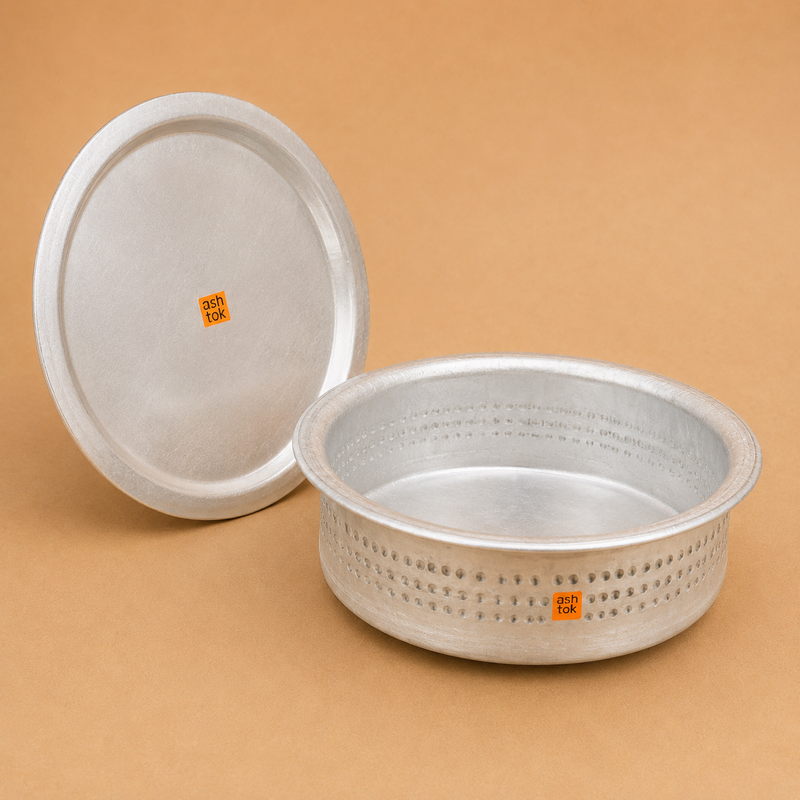 Commercial biryani handi with lid for Hyderabadi dum cooking, suitable for restaurants and catering businesses
