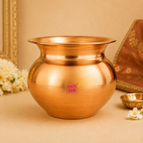 Copper Lota, Kalash for Pooja, Tambe ka Lota (Pack of 12 Pcs)