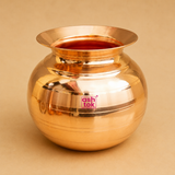 Handcrafted copper water pot, ghada and matka for natural water storage, healthy hydration and traditional living.