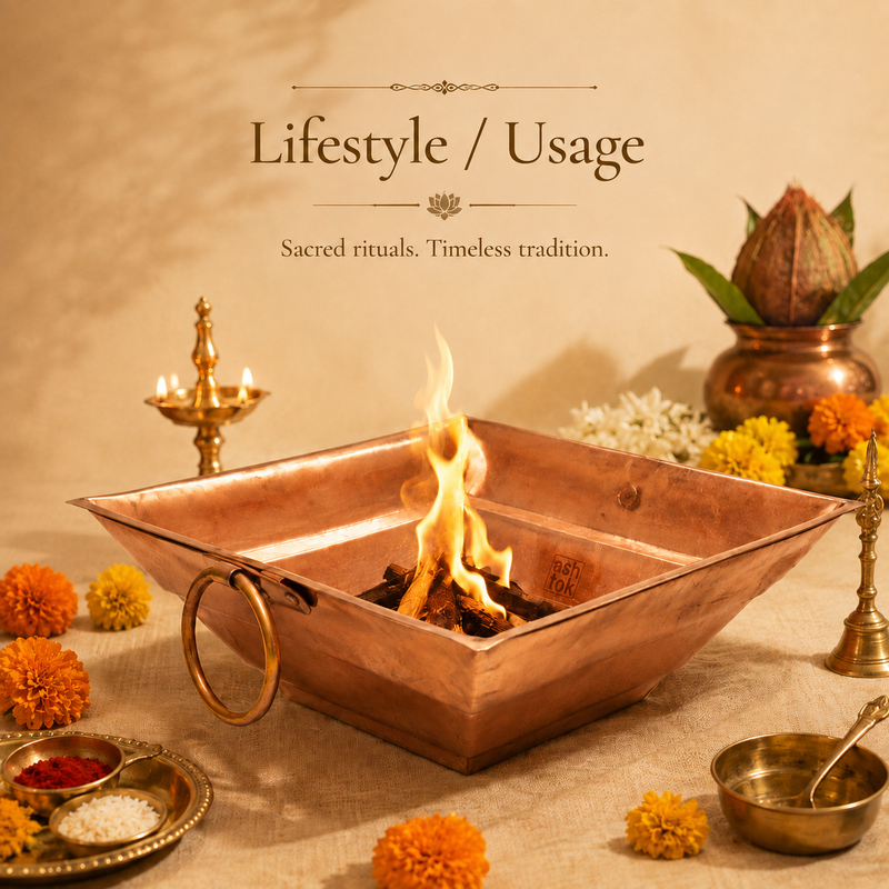 Copper Havan Kund Specially for Homa.