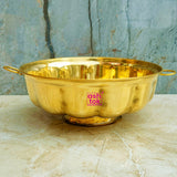 Decorative handcrafted brass bowl, ideal gift item for home decor, weddings and festive gifting occasions