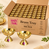 Brass Diya for pooja, Diwali diya Traditional Oil Lamp Diya, Dia - 4 Inches
