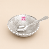 Gift Bowl German Silver Bowl with Spoon, Gift Item