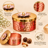 Gift Box, Golden Metal Box, Chocolate Box, Gift for house warming ceremony