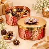 Gift Box, Golden Metal Box, Chocolate Box, Gift for house warming ceremony