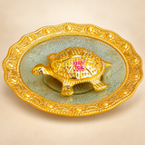 Handcrafted Brass Tortoise Plate - Perfect Puja & Housewarming Return Gift