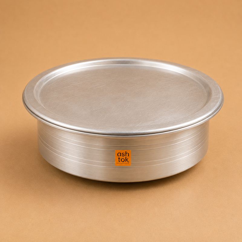 Heavy gauge biryani handi with lid for hotel cookware, ideal for commercial kitchens, catering and bulk cooking
