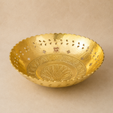 Premium handmade brass fruit bowl, ideal return gift for weddings, engagements, anniversaries and special occasions.