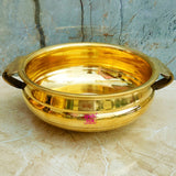 Premium brass urli bowl 5 inches, elegant gift item for weddings, festivals, housewarming and home décor.