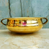 Premium brass urli bowl 5 inches, elegant gift item for weddings, festivals, housewarming and home décor.