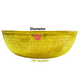 Indian handcrafted brass mixing bowl set for baking, serving and traditional gifting occasions.