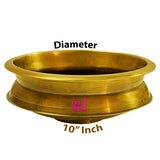 Luxury brass urli bowl for potpourri and floral decorations, adding elegance to homes, offices, and festive settings.