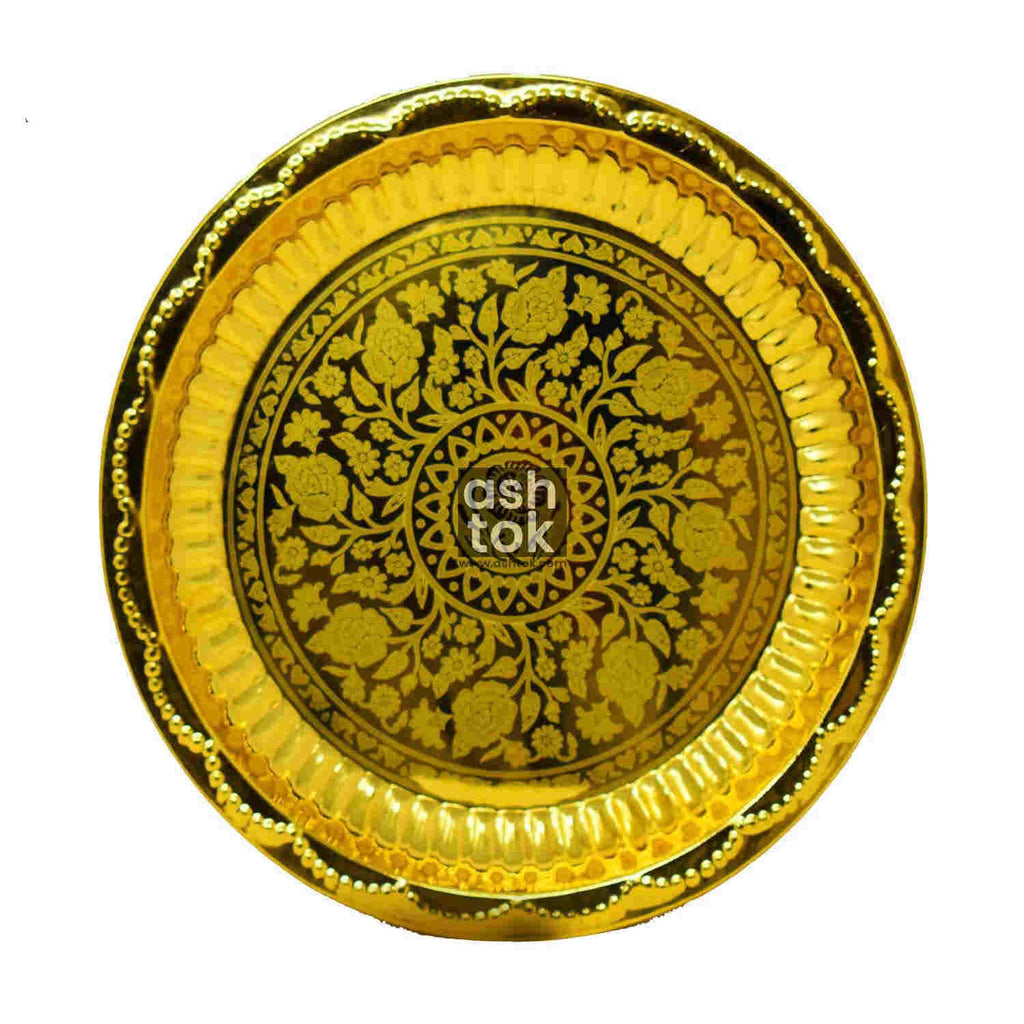 brass pooja plate