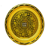 Brass Plate, Brass handcrafted Nakshee Tapku Plate, Pooja thali, plate