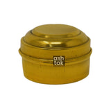 Plain Pure Brass Sindoor box/ Dabba, KumKum Box