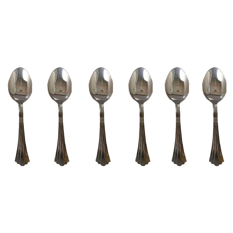 Stainless Steel Spoon, Table Spoon, Tea Spoon, Stainless Steel Spoon SET Of 6 Pieces. - ashtok