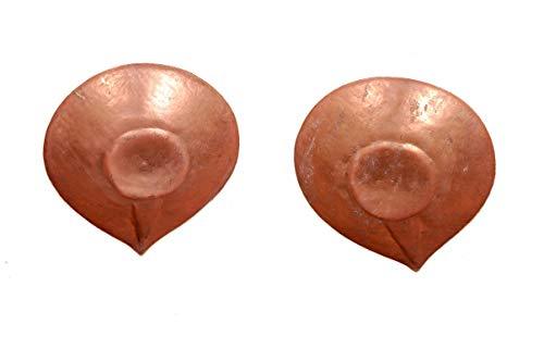 Pure Copper Diya Deepak Oil Lamp in Glossy Polish - Ashtok