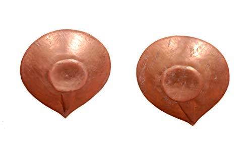 Pure Copper Diya Deepak Oil Lamp in Glossy Polish - Ashtok