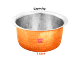 Premium tin-lined copper patila designed for authentic cooking, superior heat distribution, and traditional Indian culinary practices.
