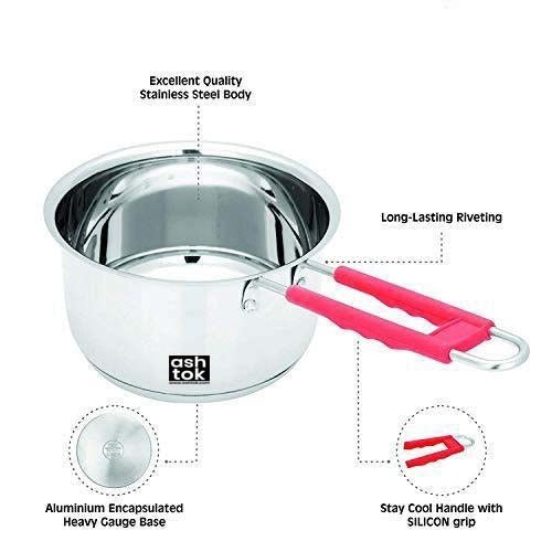 Ashtok Saucepan Stainless Steel