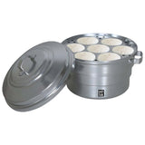 Idli Cooker of 3 Plates. Idli Maker, Make 17 Idlis at a time, Colour Steel Grey, Capacity 3 Plates, Pack of 1.