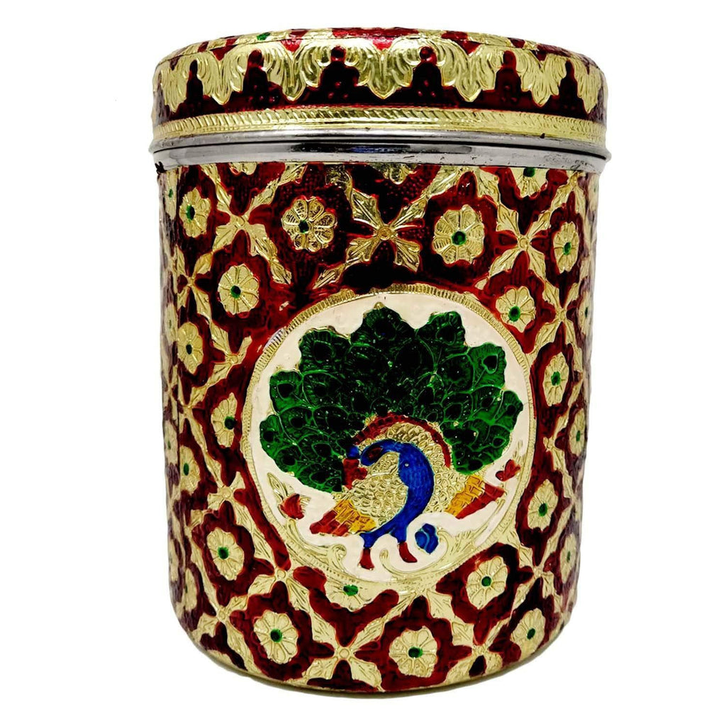 Buy macsen Decorative Dry Fruit Box Wooden Round Meenakari Design/Diwali  Dry Fruit Container, Sweet Box, Mukhwas Box, Supari Box, Chocolate Box,  Wedding Gift Box Online at Low Prices in India - Amazon.in