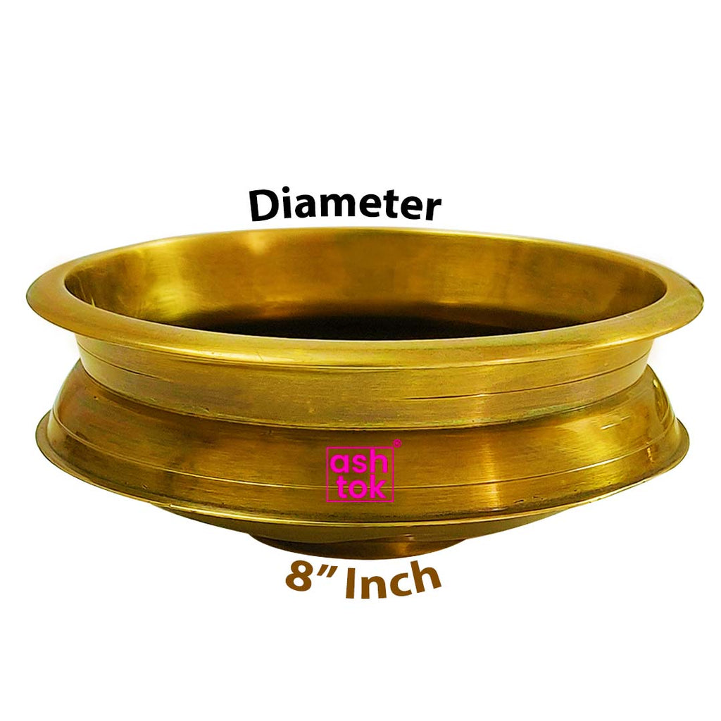 Handmade brass decorative urli bowl ideal for flowers, floating candles, potpourri, and traditional Indian home decor.