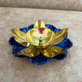Brass Diya for Puja, Diwali diya Traditional Oil Lamp Diya, Multicolour (Set of 10)
