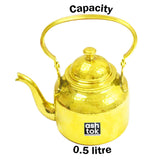 Brass tea pot, Brass hammered designer Tea Pot , Kettle Tin Lining Inside, Serving Tea Coffee, Tableware, Serveware
