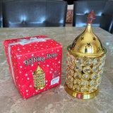 Crystal Diya Brass, Gift Item, Lighting Lamp, Diwali Diya, Deepam
