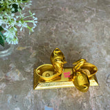 Sindoor Box Brass dabbi Double Duck Design, Kumkum box, Sindoor box for bride (Set of 10)