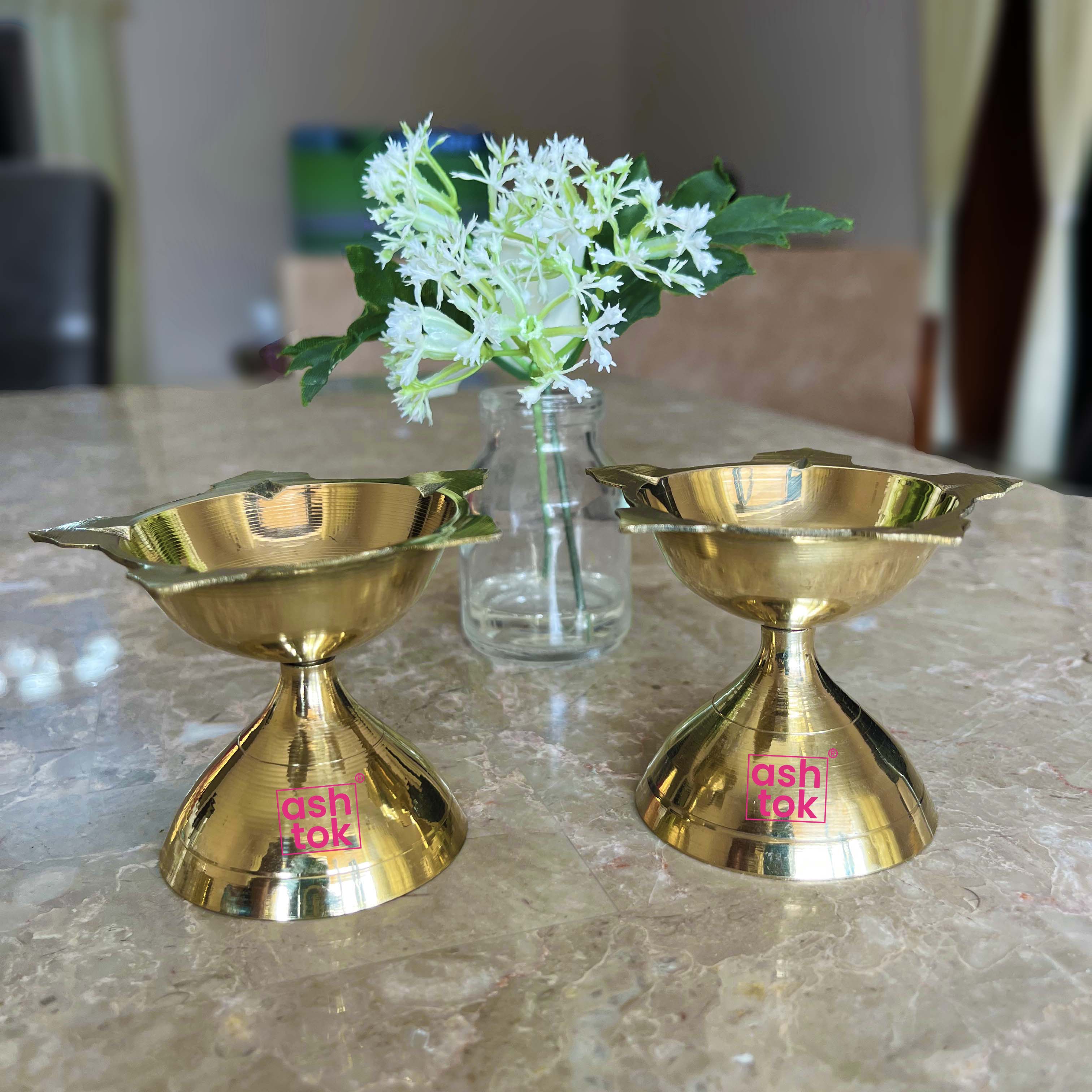 brass diya