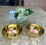 Brass Sweet Bowl set, Plane Brass bowl, Serving bowl, Gift Item