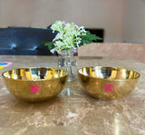Brass Sweet Bowl set, Plane Brass bowl, Serving bowl, Gift Item